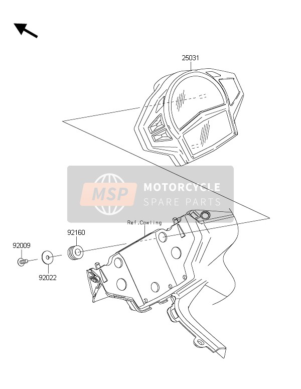 Kawasaki ER-6F ABS 2015 Metro(s) per un 2015 Kawasaki ER-6F ABS