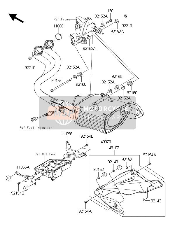 921541426, Bolt,Flanged,6X14, Kawasaki, 2