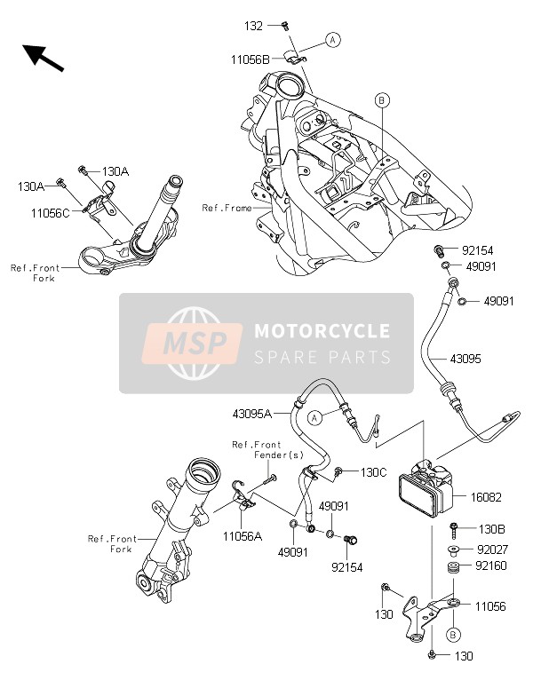 110562561, Bracket,Abs Unit, Kawasaki, 0