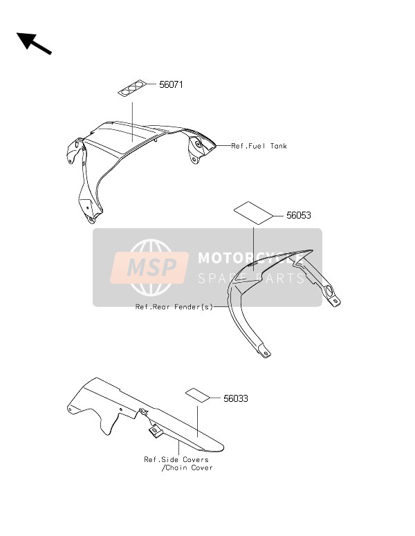 Kawasaki NINJA ZX-10R 2015 Labels for a 2015 Kawasaki NINJA ZX-10R