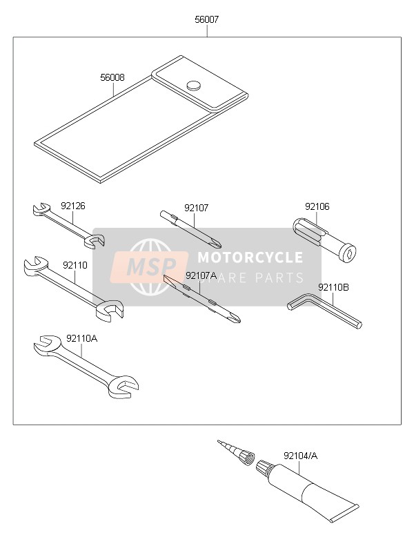 Kawasaki VULCAN 1700 VOYAGER ABS 2015 Outils des propriétaires pour un 2015 Kawasaki VULCAN 1700 VOYAGER ABS