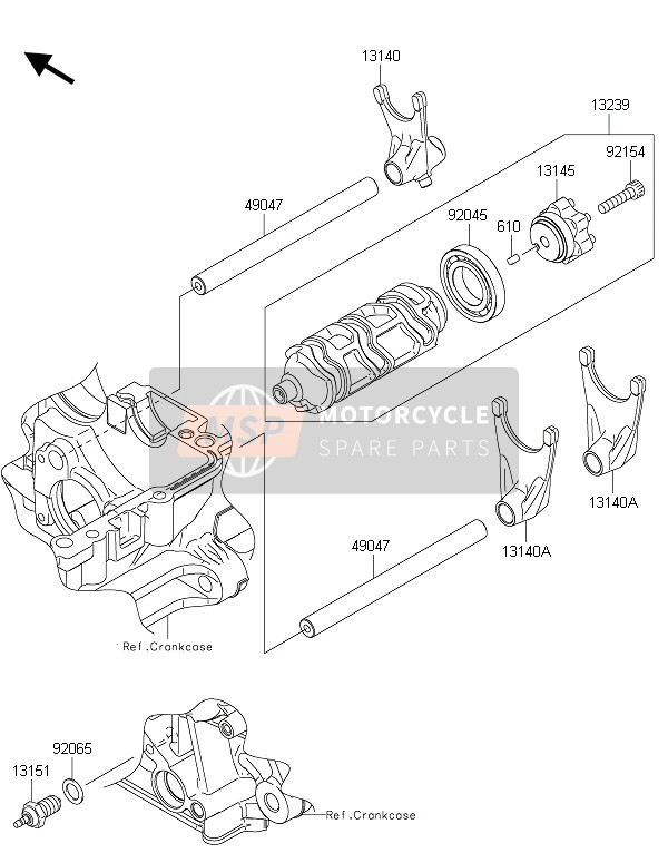 Tamburo cambio marcia & Shift Fork(S)