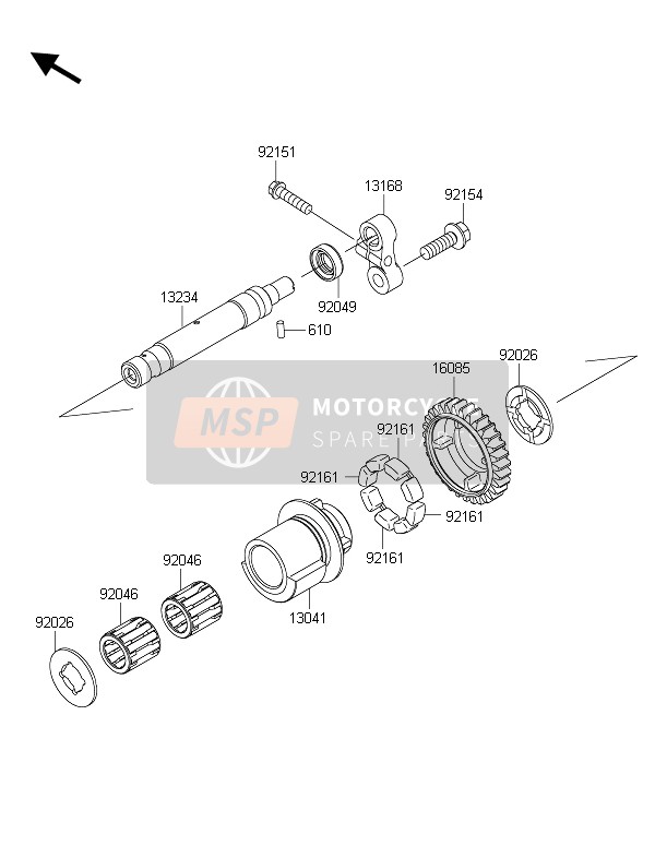 Kawasaki Z1000SX 2015 Balancer voor een 2015 Kawasaki Z1000SX