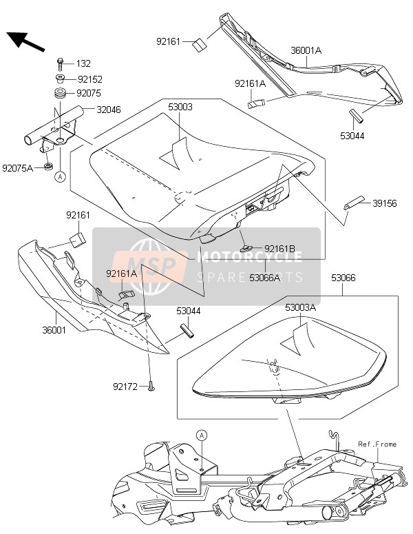 Kawasaki ER-6N 2016 Posto A Sedere per un 2016 Kawasaki ER-6N