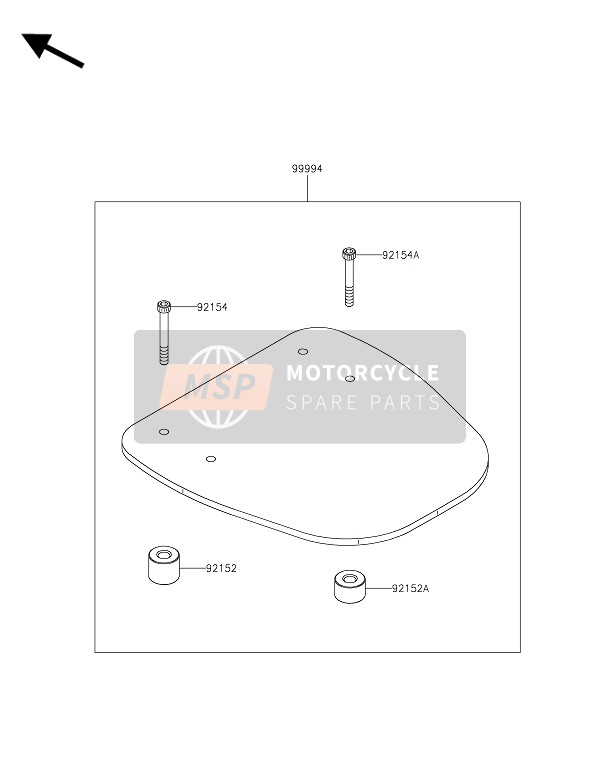 Kawasaki J300 ABS 2016 Accesorio para un 2016 Kawasaki J300 ABS