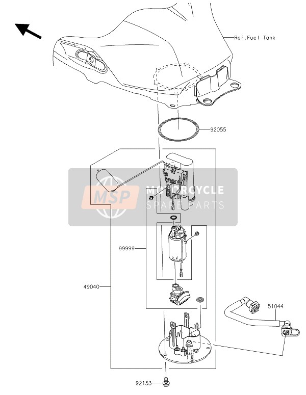 999990524, Kit, Fuel Filter, Kawasaki, 0