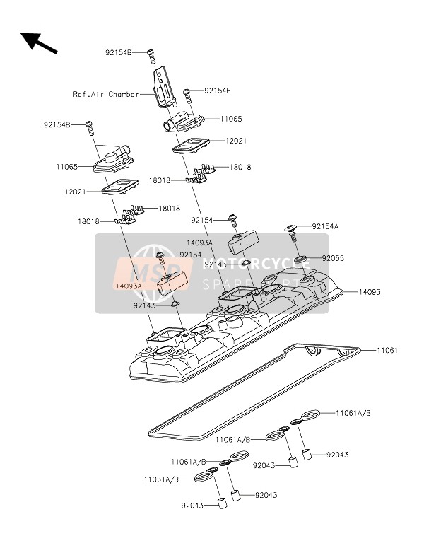 110610979, Gasket,Head Cover, Kawasaki, 0