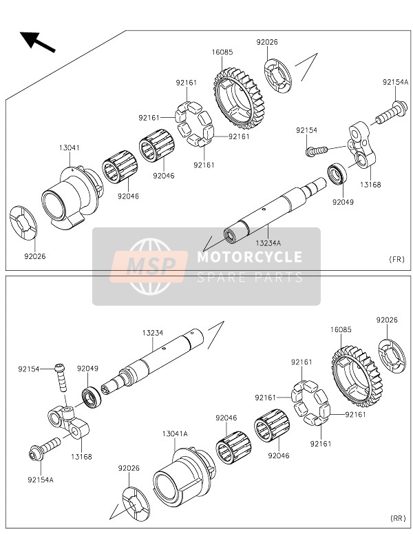 132340050, SHAFT-COMP, Kawasaki, 0