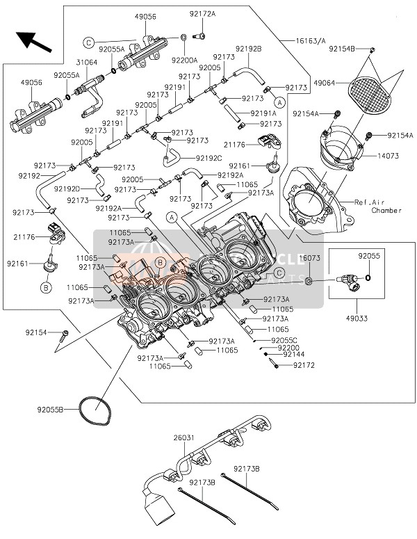 921921493, Tube, Kawasaki, 1