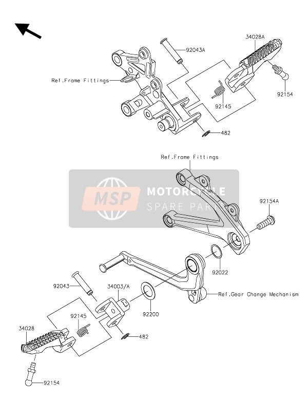 920430856, Pin,8X36.5, Kawasaki, 0