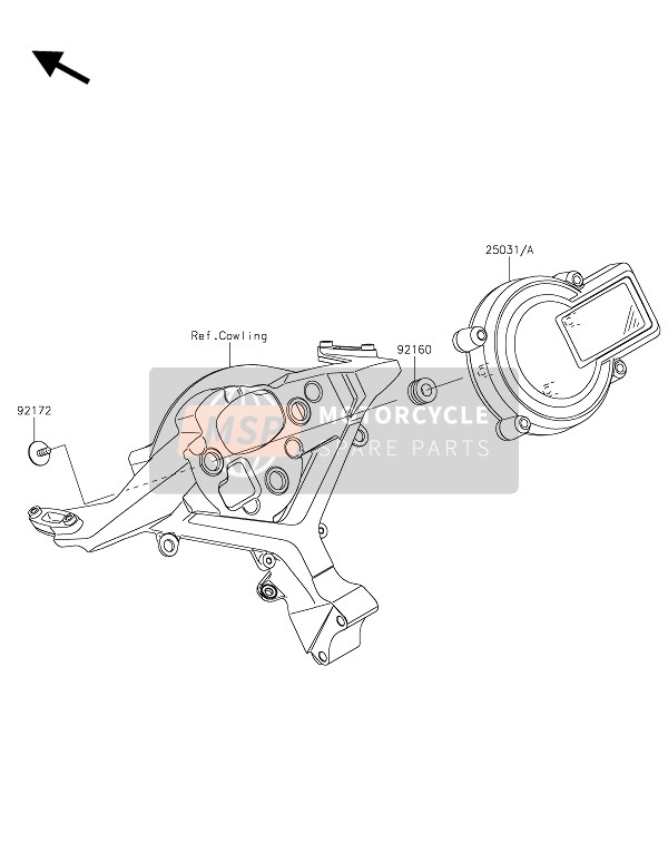 250310761, METER-ASSY, Combination, Kawasaki, 1