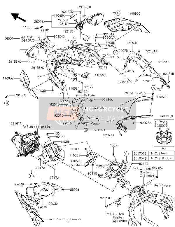 110567534, Bracket,V.D. Sensor, Kawasaki, 1