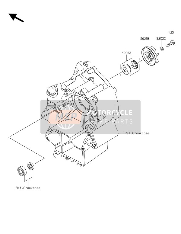 Kawasaki VULCAN 900 CLASSIC 2016 Waterpomp voor een 2016 Kawasaki VULCAN 900 CLASSIC