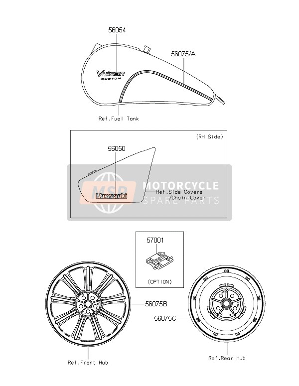 560751310, Pattern,Fuel Tank,Rh, Kawasaki, 0