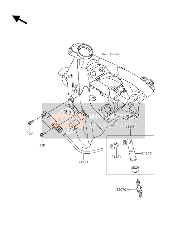 Kawasaki Z250SL ABS 2016 Système de mise à feu pour un 2016 Kawasaki Z250SL ABS