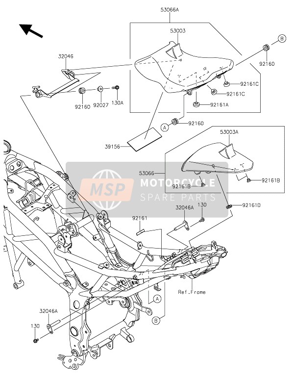 Kawasaki Z250SL ABS 2016 SITZ für ein 2016 Kawasaki Z250SL ABS