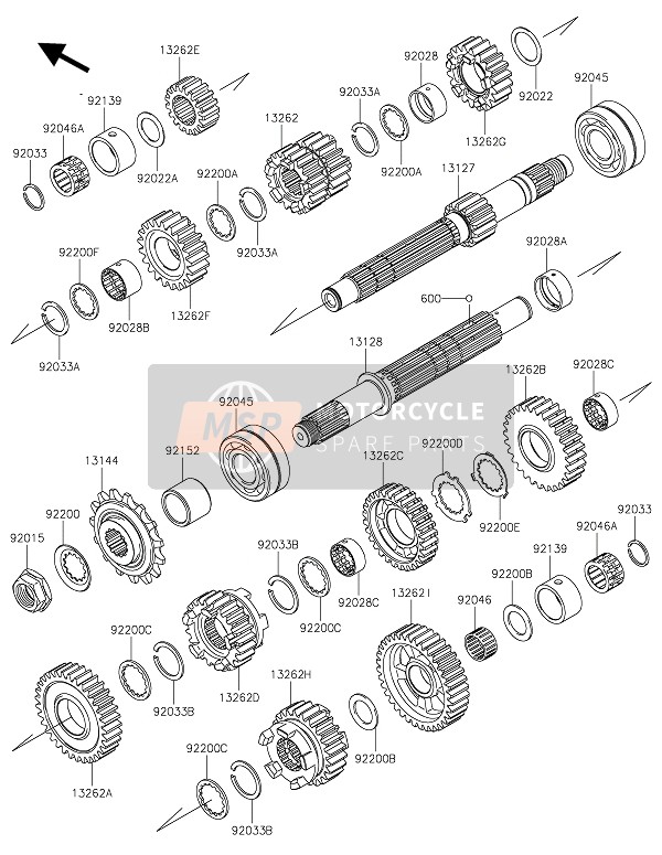 Kawasaki Z800 2016 Transmission for a 2016 Kawasaki Z800