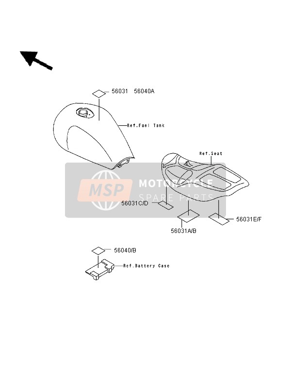 560401014, LABEL-WARNING,Air Intake, Kawasaki, 1