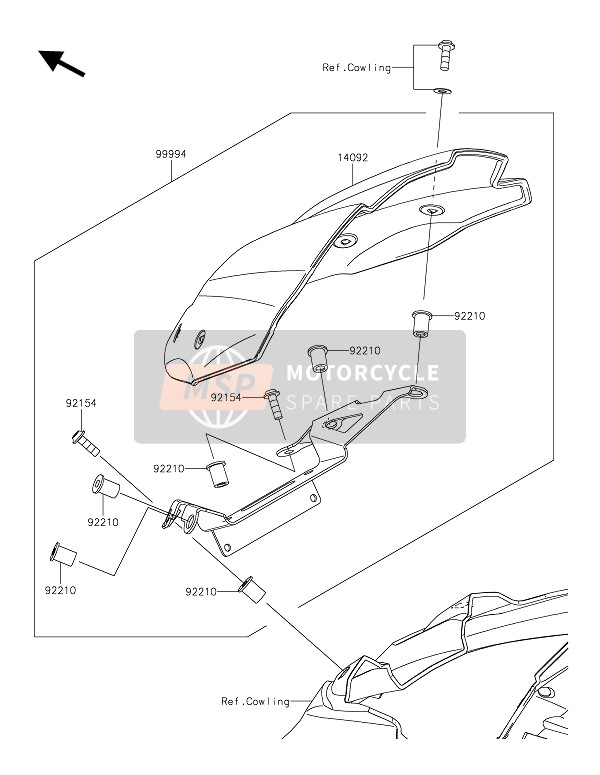 Kawasaki Z800 2016 ZUBEHÖR (MESSGERÄTABDECKUNG) für ein 2016 Kawasaki Z800