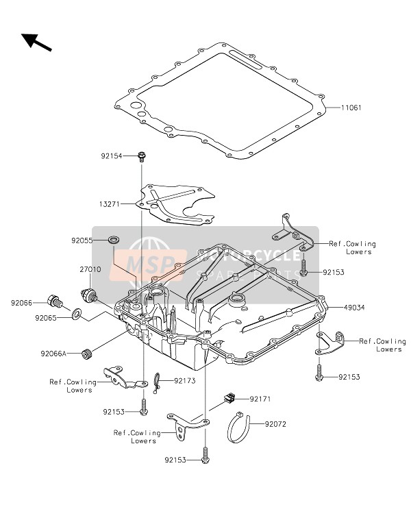 921541846, Bolt,Flanged,6X8, Kawasaki, 1