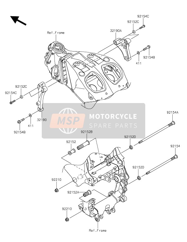 921541863, Bolt,Flanged,8X35, Kawasaki, 0