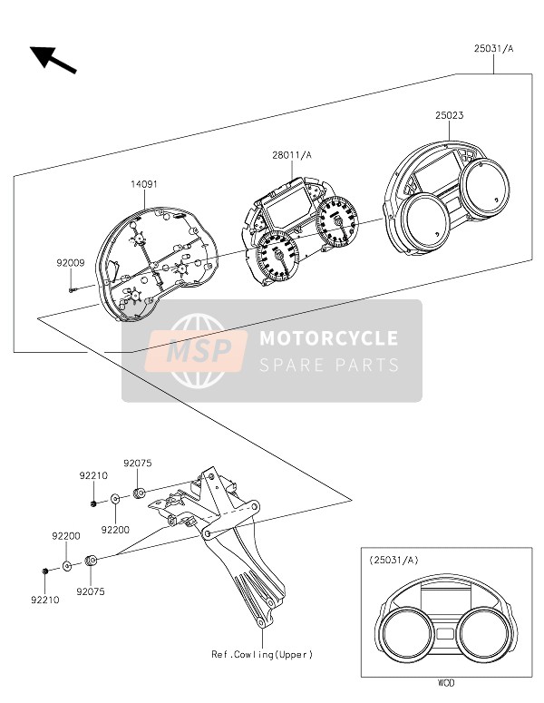 250310670, METER-ASSY, Combination, Ab, Kawasaki, 0