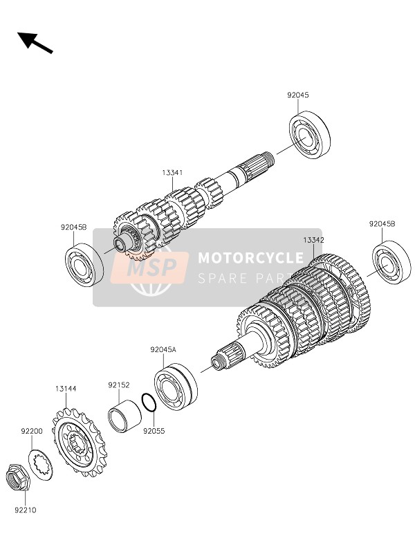 Kawasaki NINJA H2 2015 Transmission pour un 2015 Kawasaki NINJA H2