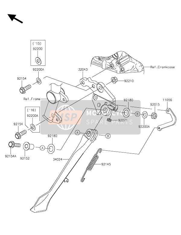 922000724, Scheibe,10.3X23X1.6, Kawasaki, 0