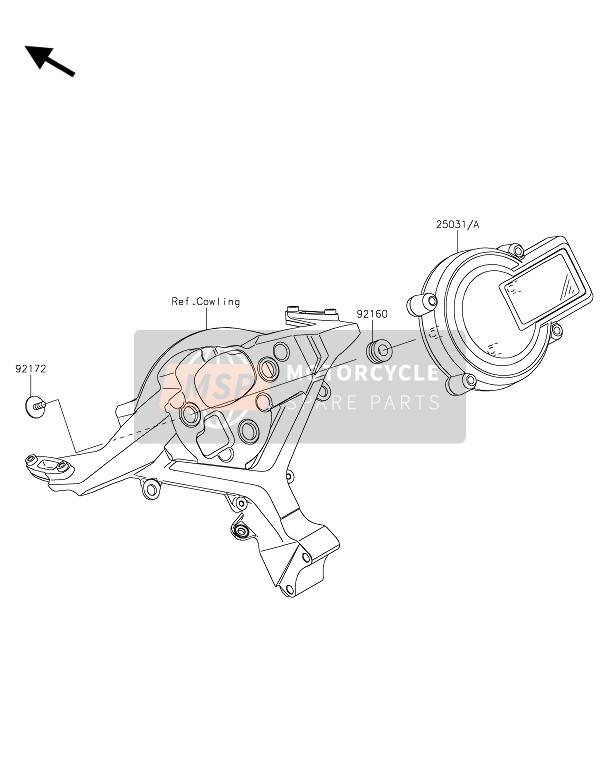 250310761, METER-ASSY,Combination ZX1000N, Kawasaki, 0