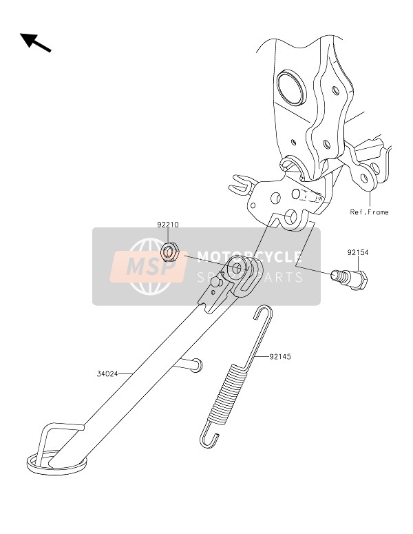 Kawasaki Z250SL ABS 2015 Stand(S) for a 2015 Kawasaki Z250SL ABS