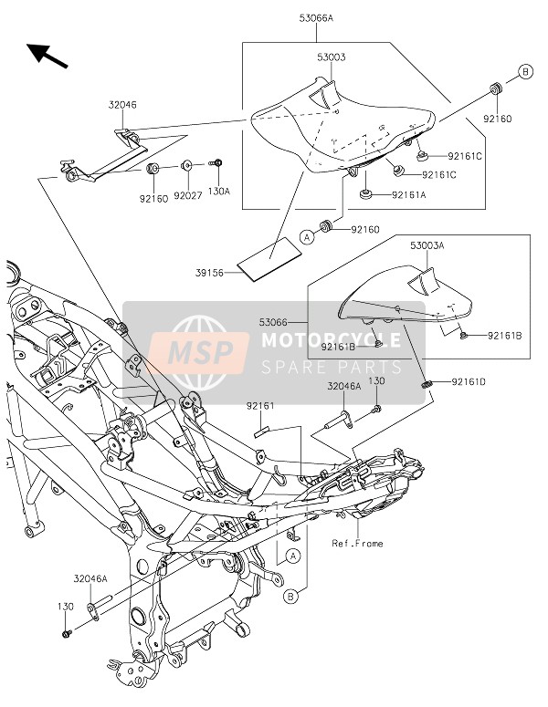 Kawasaki Z250SL ABS 2015 Posto A Sedere per un 2015 Kawasaki Z250SL ABS