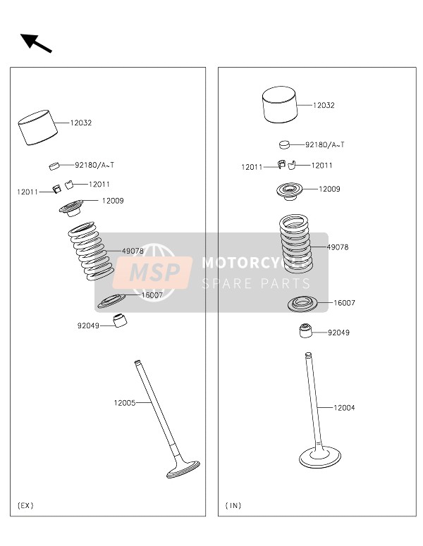 Kawasaki VULCAN S ABS 2015 Valves for a 2015 Kawasaki VULCAN S ABS