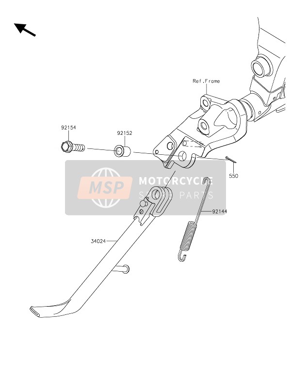 921541539, Vis, Flanged, 10X37, Kawasaki, 0