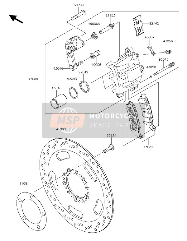 921451632, Spring, Pad, Kawasaki, 0