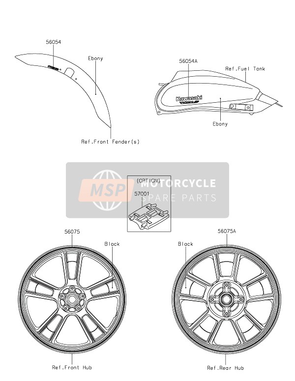 560750177, Pattern,Fr Wheel,Green,6X1497, Kawasaki, 0