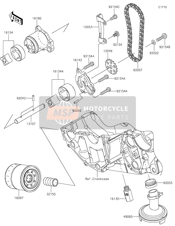 Kawasaki VULCAN S 2015 Oil Pump for a 2015 Kawasaki VULCAN S