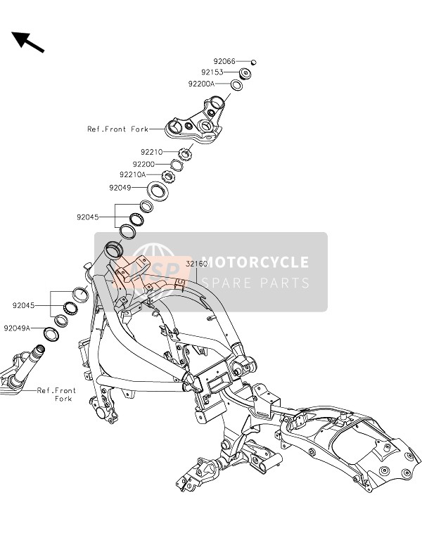 32160073518R, FRAME-COMP,F.S.Black, Kawasaki, 0