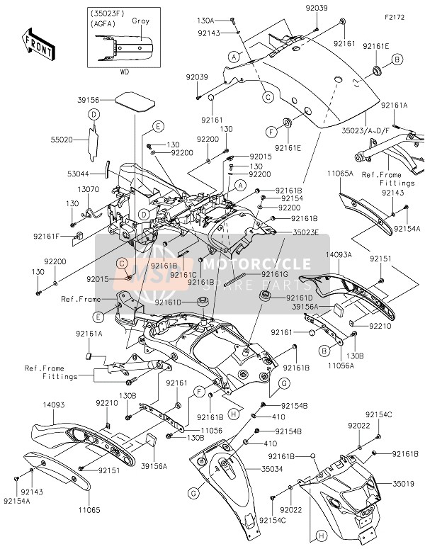 Kawasaki VULCAN S 2015 Garde-boue arrière(S) pour un 2015 Kawasaki VULCAN S