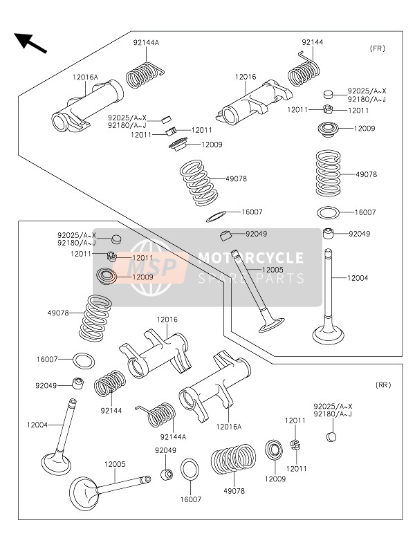 Kawasaki VN 900 CUSTOM 2015 Valves for a 2015 Kawasaki VN 900 CUSTOM