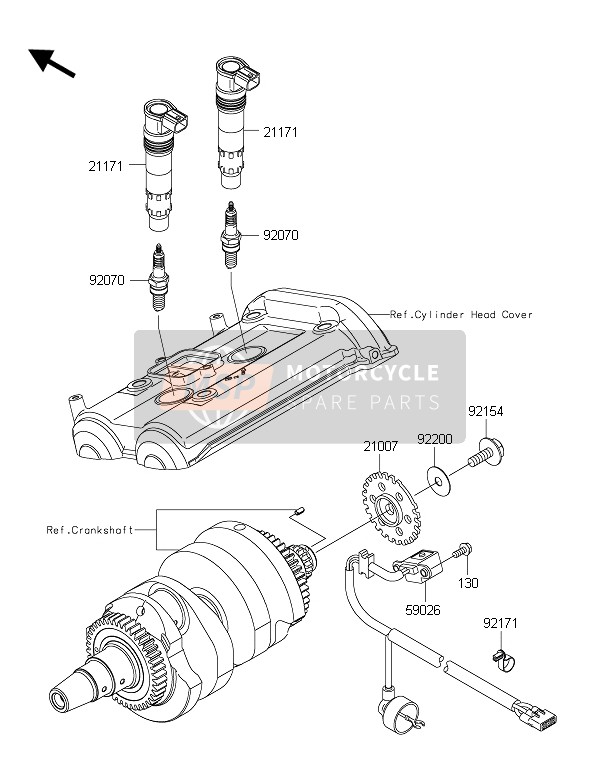 Kawasaki ER-6N 2015 Ignition System for a 2015 Kawasaki ER-6N