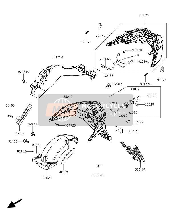 92069Y007, Bulb,Signal Lamp, Kawasaki, 1