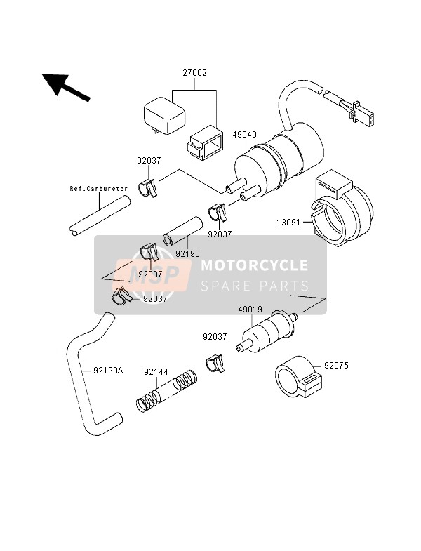 Kawasaki ZZR-600 1995 KRAFTSTOFFPUMPE für ein 1995 Kawasaki ZZR-600