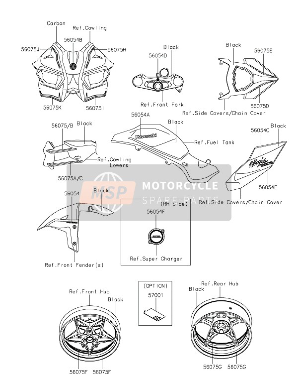 560751785, Pattern, Shroud, Lh, Upp, Kawasaki, 0