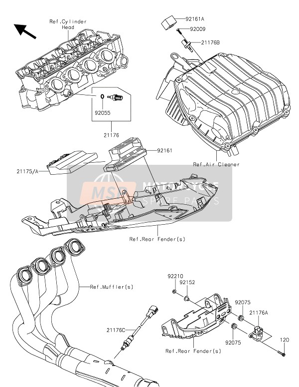 Kawasaki NINJA ZX-6R 2016 Injection de carburant pour un 2016 Kawasaki NINJA ZX-6R