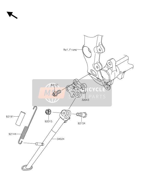 Kawasaki NINJA ZX-6R 2016 Stand(S) for a 2016 Kawasaki NINJA ZX-6R