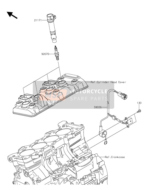 Kawasaki NINJA ZX-6R ABS 2016 Système de mise à feu pour un 2016 Kawasaki NINJA ZX-6R ABS