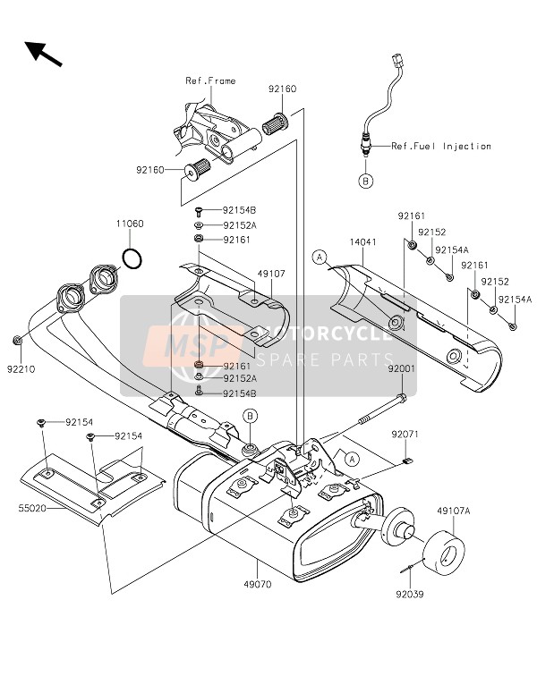 Kawasaki VULCAN S ABS 2016 SCHALLDÄMPFER für ein 2016 Kawasaki VULCAN S ABS