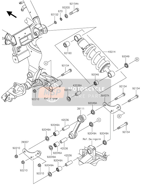 Kawasaki VULCAN S ABS 2016 Suspension & Amortisseur pour un 2016 Kawasaki VULCAN S ABS