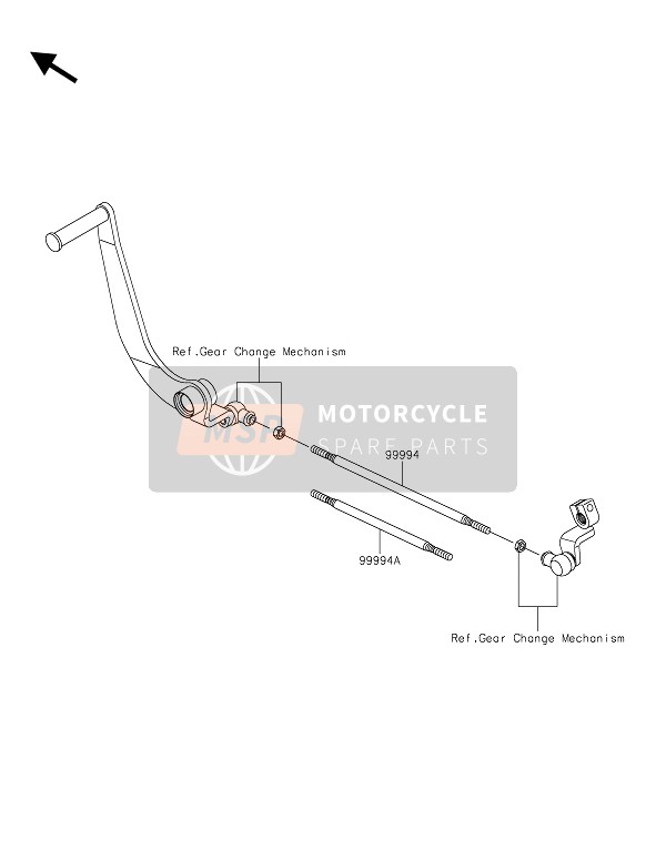 Kawasaki VULCAN S ABS 2016 Accesorio (Tirante) para un 2016 Kawasaki VULCAN S ABS