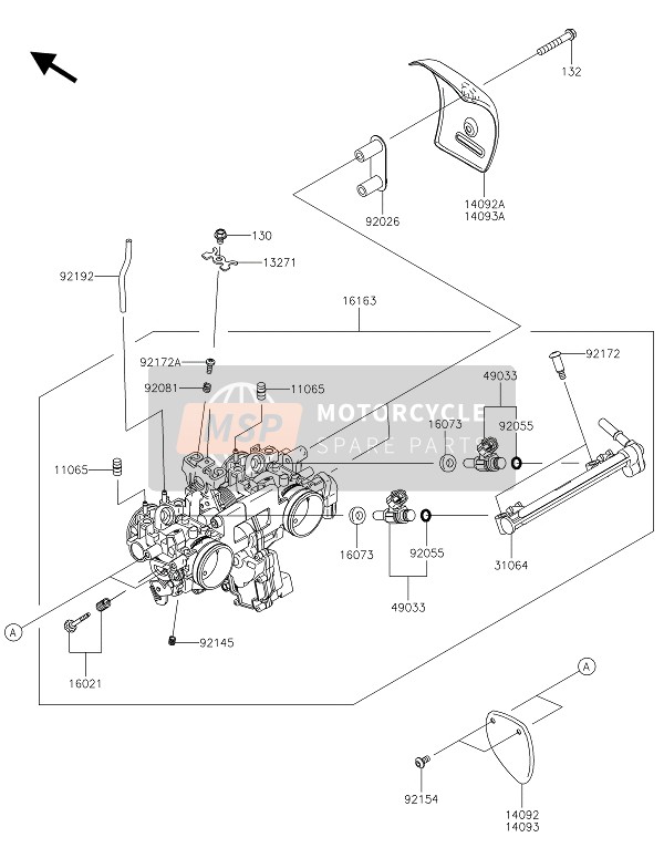 Kawasaki W800 2016 Manette De Gaz pour un 2016 Kawasaki W800